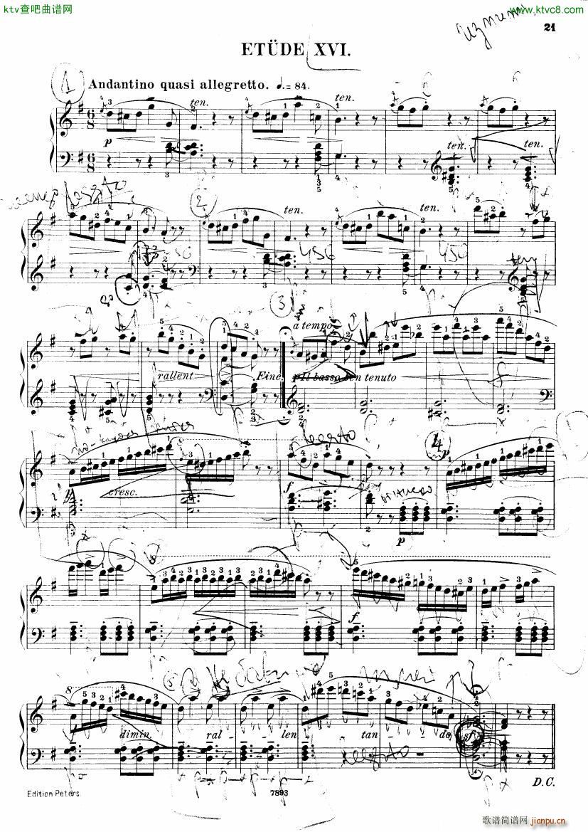 Henri Bertini 1798 1876 25 Easy Etudes Op 100(钢琴谱)22