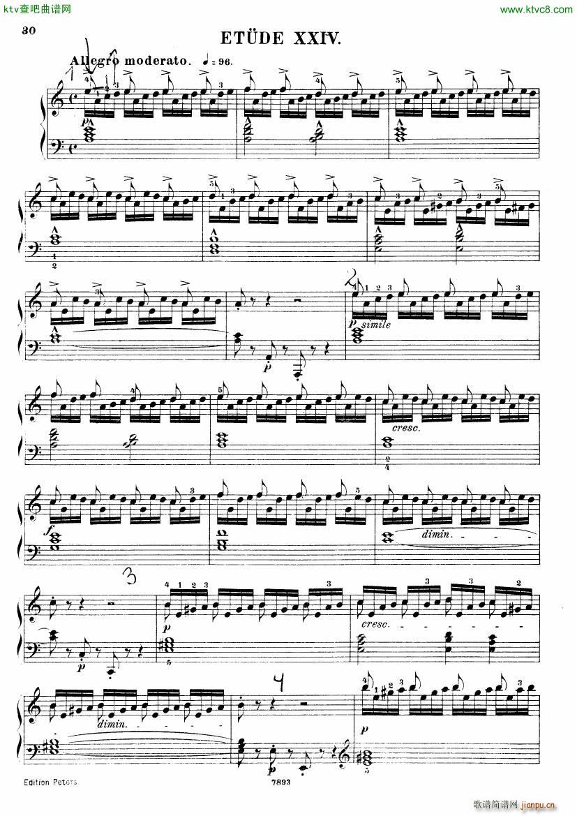 Henri Bertini 1798 1876 25 Easy Etudes Op 100(钢琴谱)31