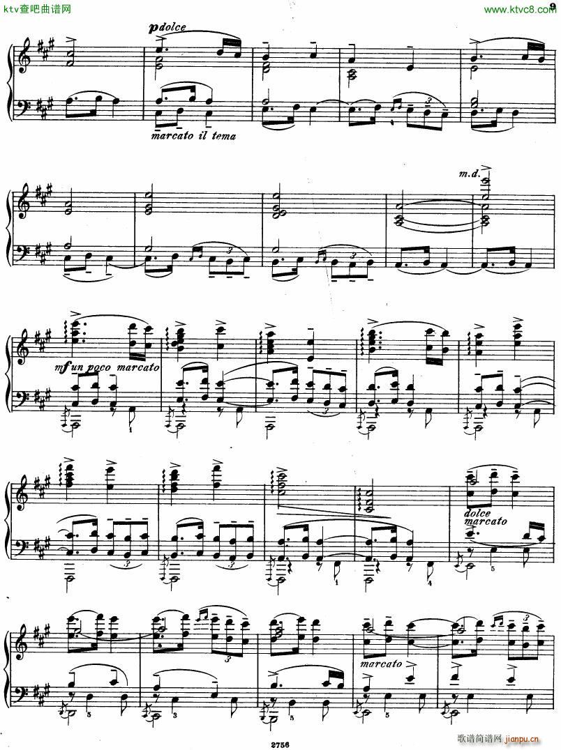 borodine Dans les steppes de l Asie(钢琴谱)9