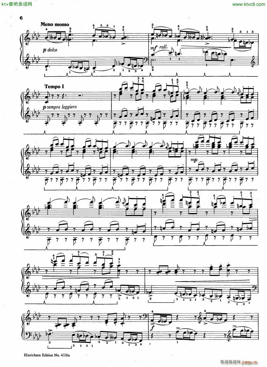 Borodin Scherzo Aflat major(钢琴谱)5