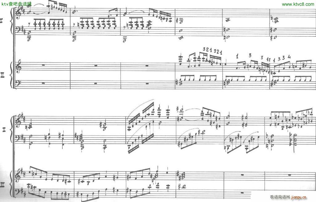 Bolling Sonata for Two Pianist no 2 Part2(钢琴谱)8