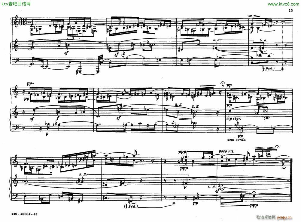 Bolcom 12 etudes for piano(钢琴谱)15