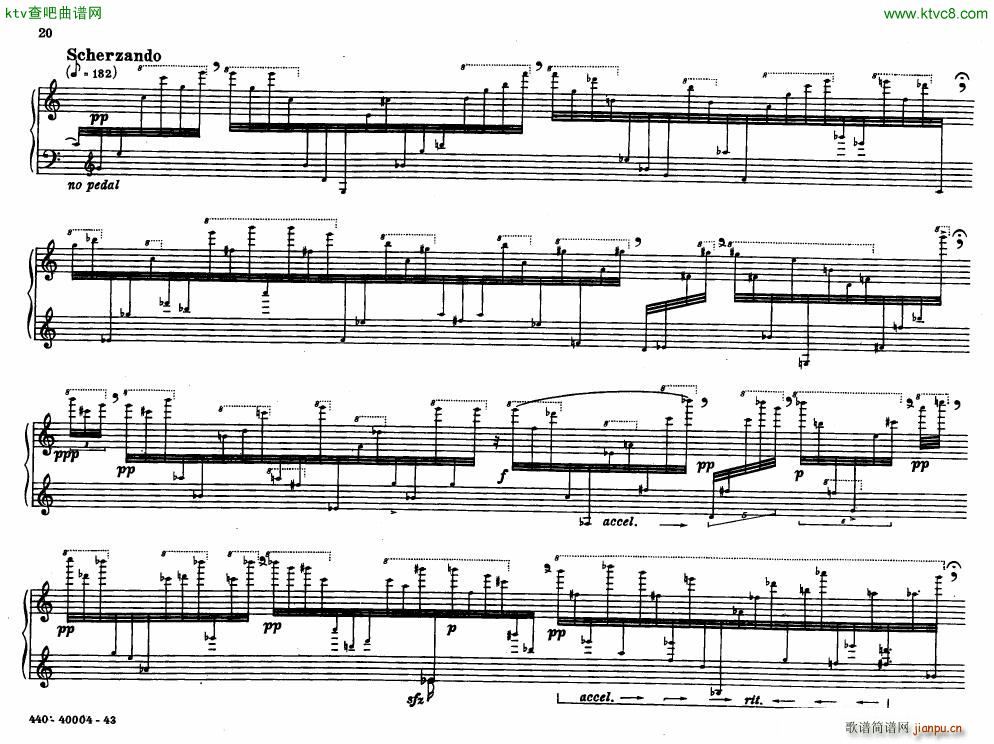 Bolcom 12 etudes for piano(钢琴谱)20