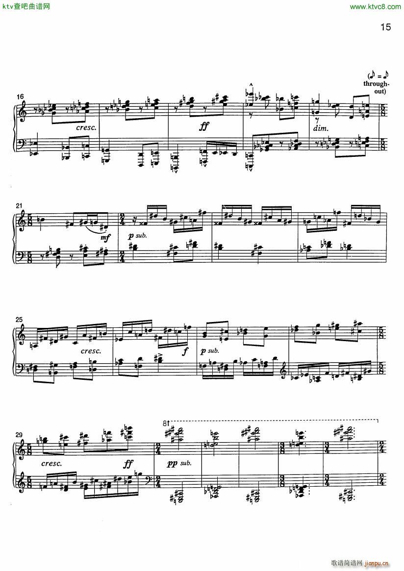 Bolcom 9 Bagatelles(钢琴谱)16