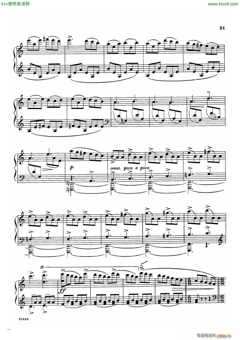 bloch poems sea(钢琴谱)19