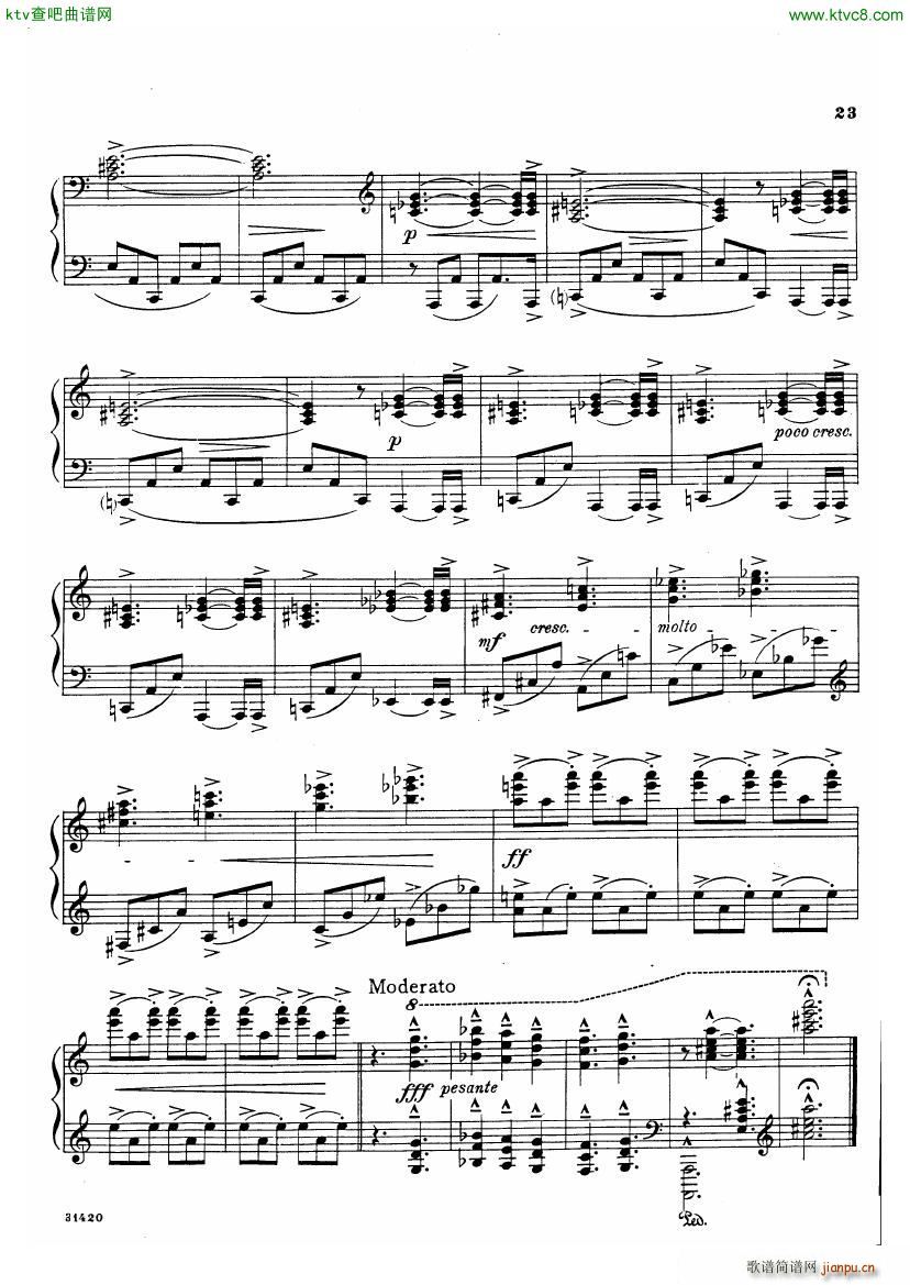 bloch poems sea(钢琴谱)21