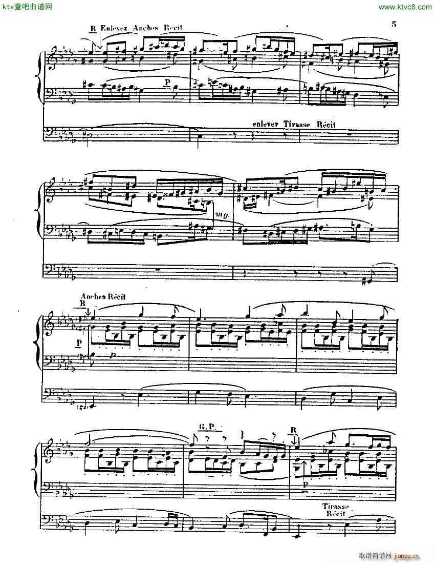 Blin Rene Symphonie mvt 1 solo organ(钢琴谱)5