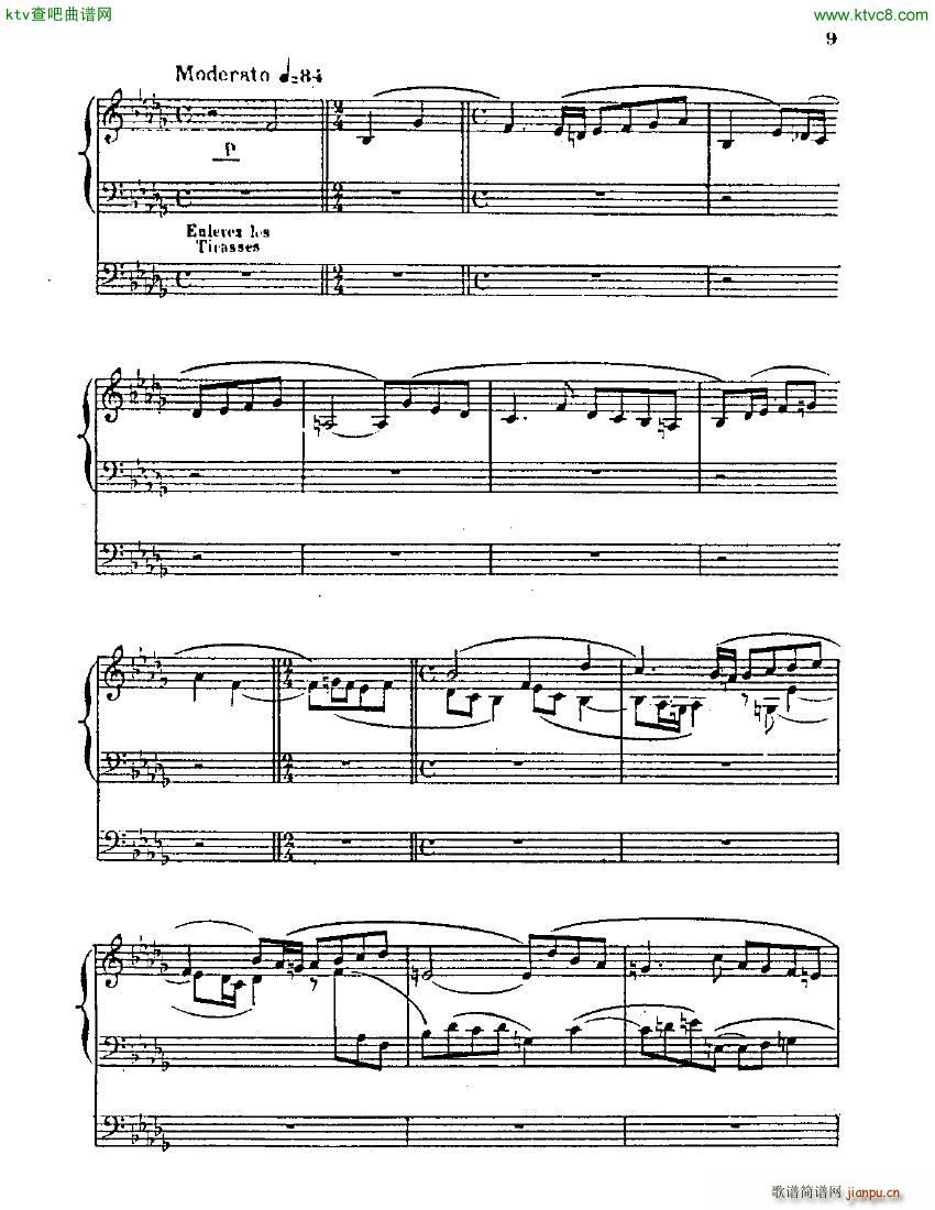 Blin Rene Symphonie mvt 1 solo organ(钢琴谱)9