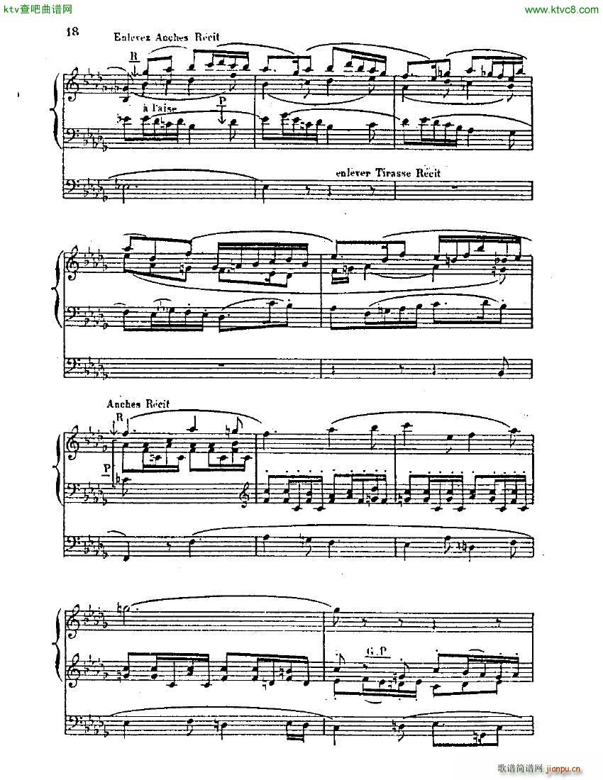 Blin Rene Symphonie mvt 1 solo organ(钢琴谱)18