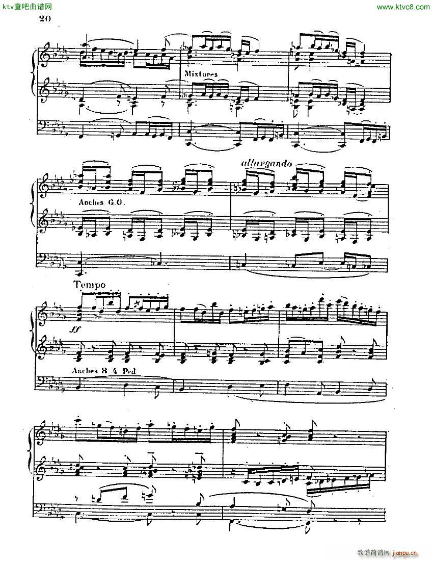 Blin Rene Symphonie mvt 1 solo organ(钢琴谱)20