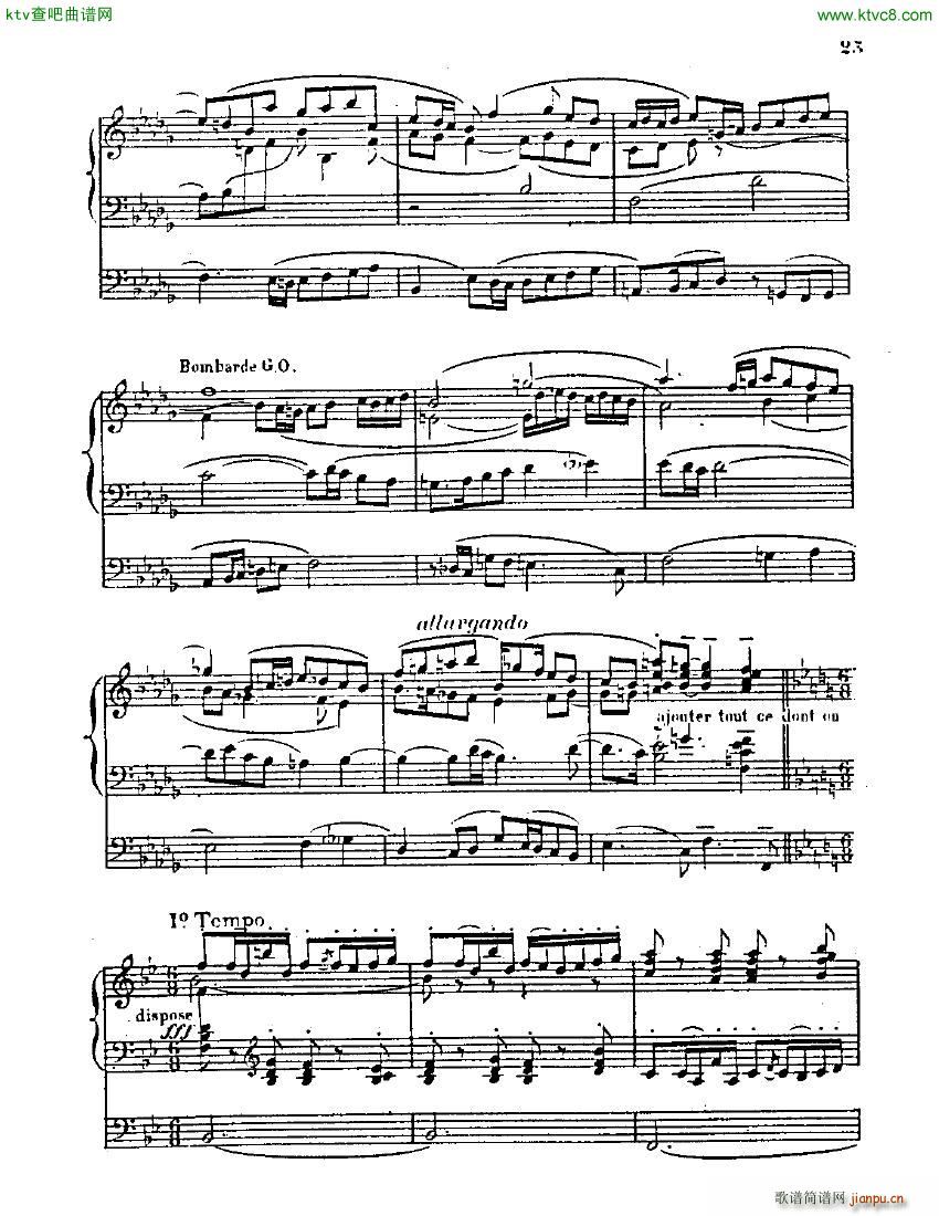 Blin Rene Symphonie mvt 1 solo organ(钢琴谱)23