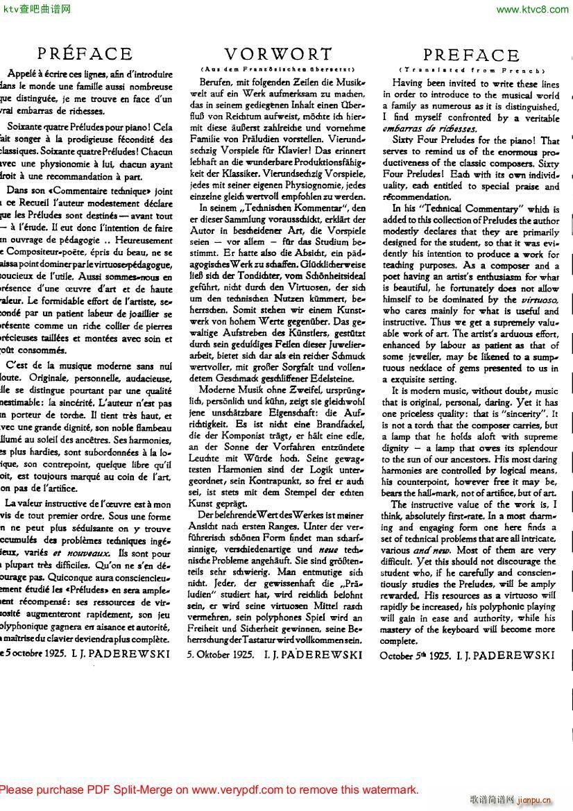 Blanchet Op 41 64 Preludes 四(钢琴谱)8