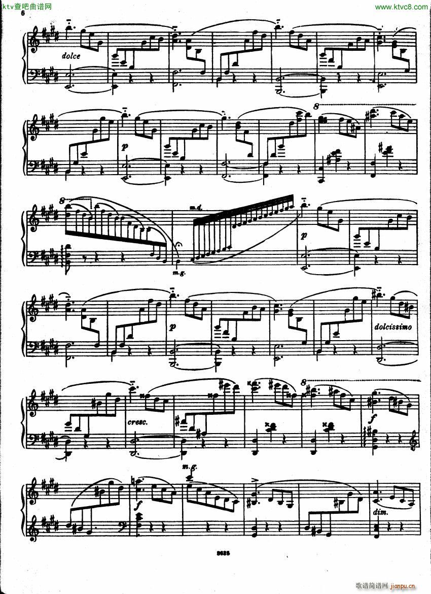 Castro Caprice Valse Op1(钢琴谱)6