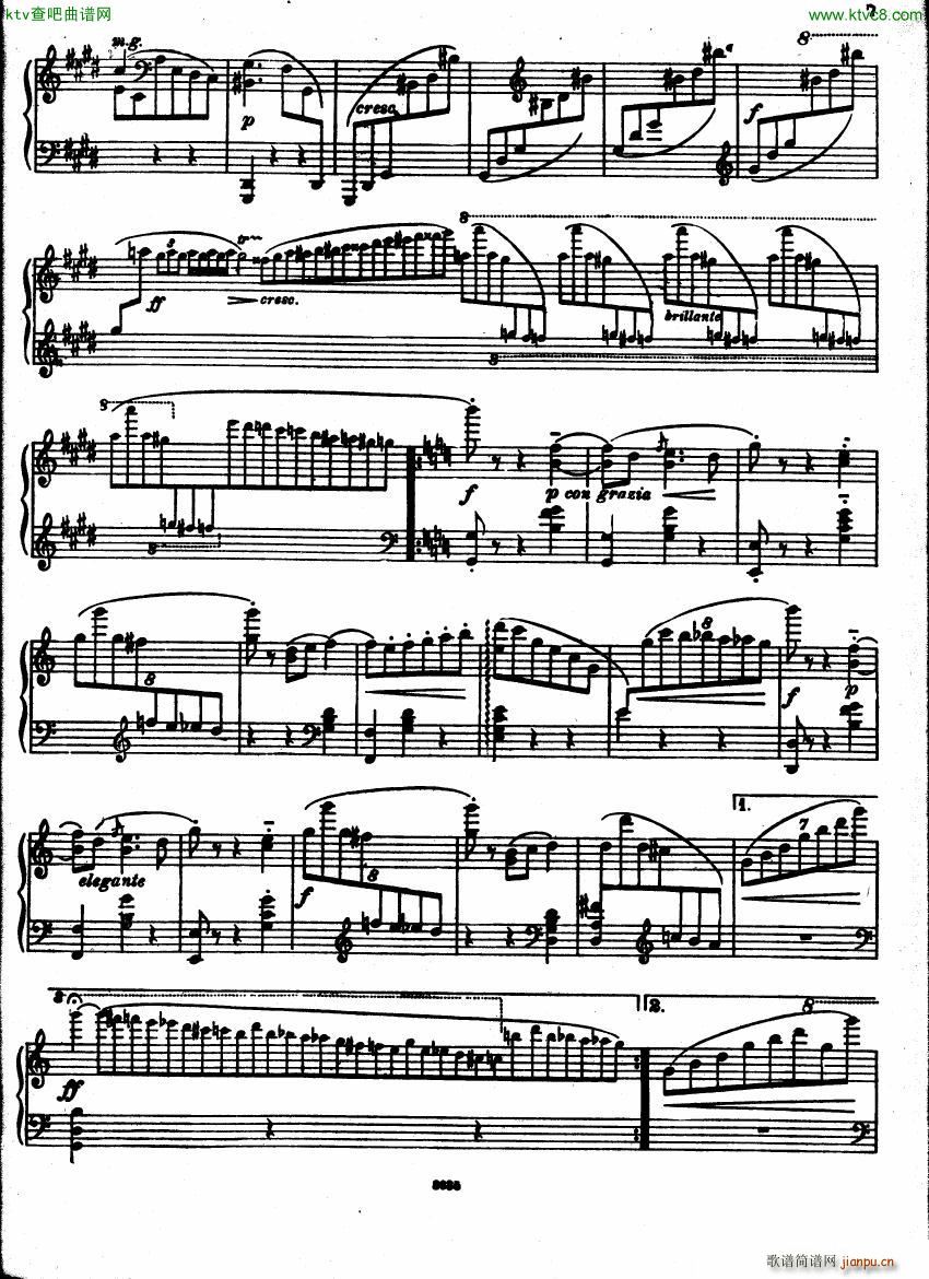 Castro Caprice Valse Op1(钢琴谱)7