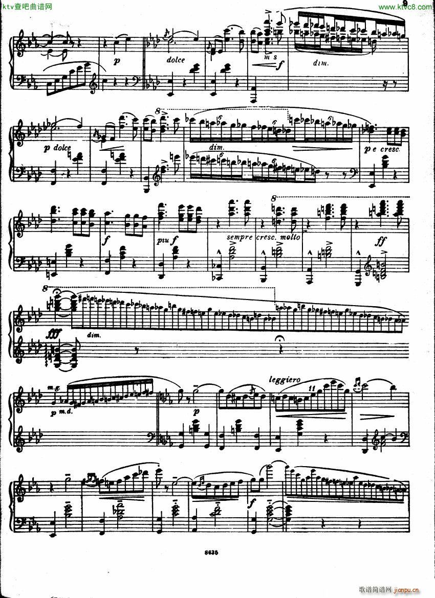 Castro Caprice Valse Op1(钢琴谱)9