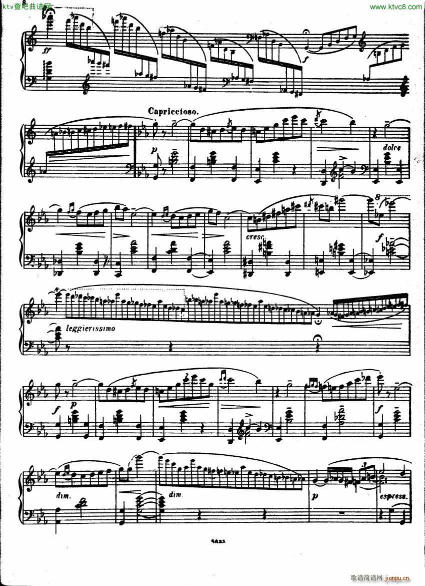 Castro Caprice Valse Op1(钢琴谱)8