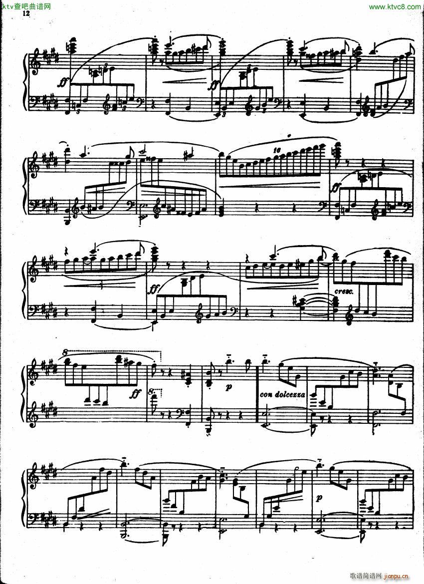 Castro Caprice Valse Op1(钢琴谱)12