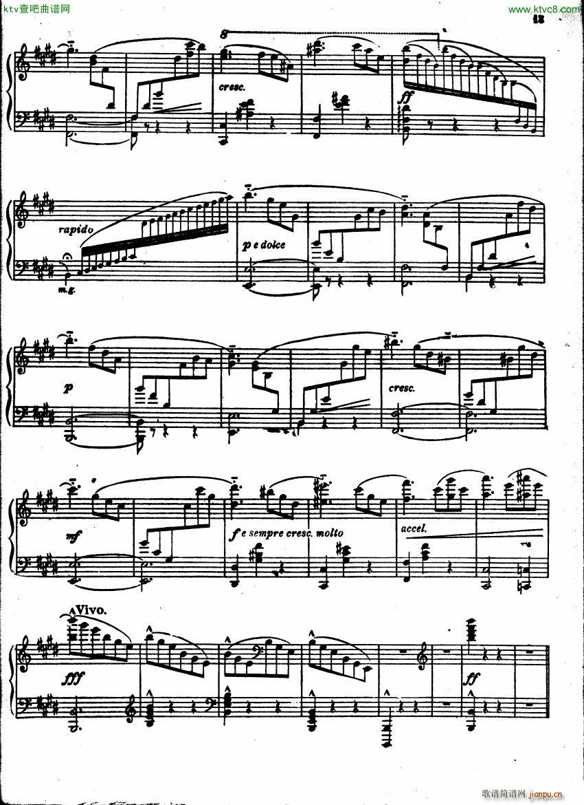 Castro Caprice Valse Op1(钢琴谱)13