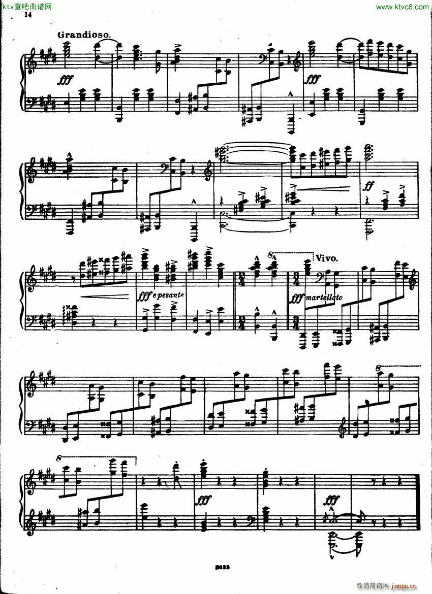 Castro Caprice Valse Op1(钢琴谱)14