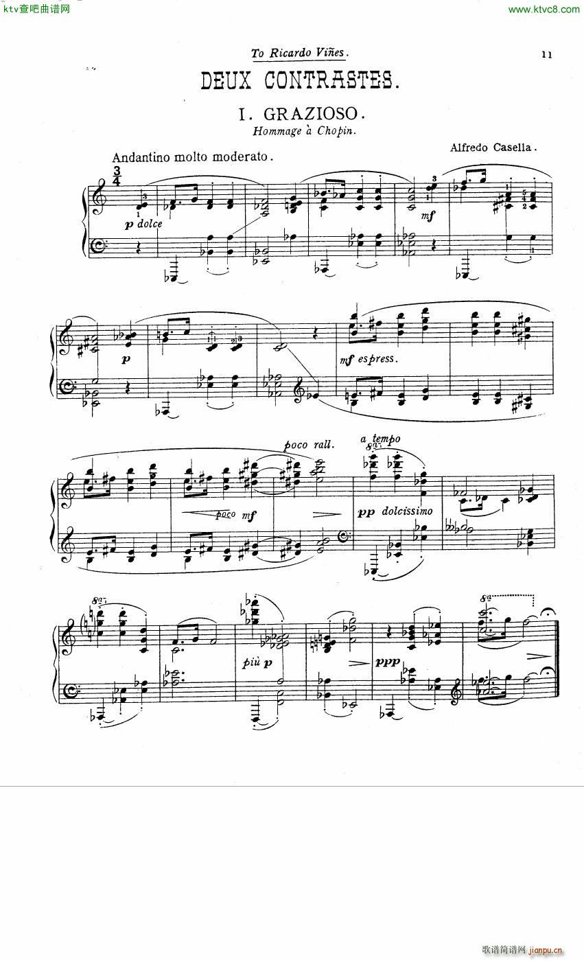 casella 2 contrastes(钢琴谱)1