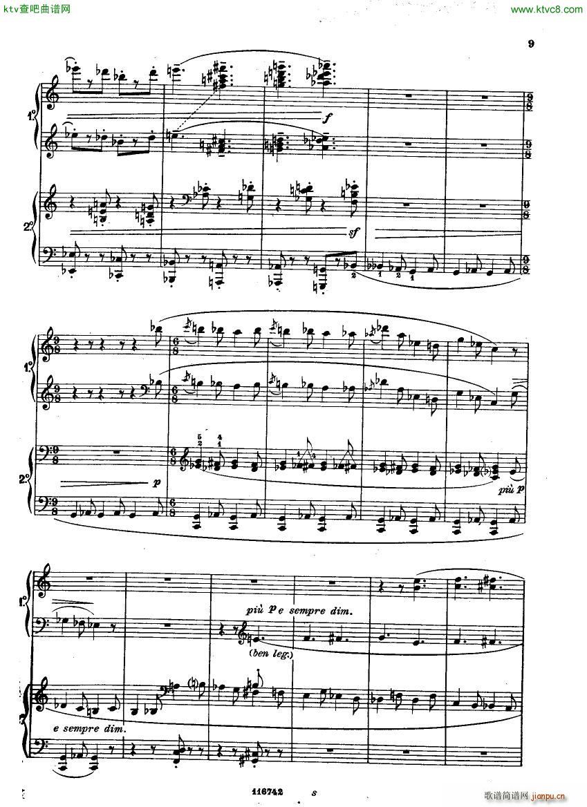 Casella Five Easy Pieces Pupazzetti 4 hands 1915(钢琴谱)9