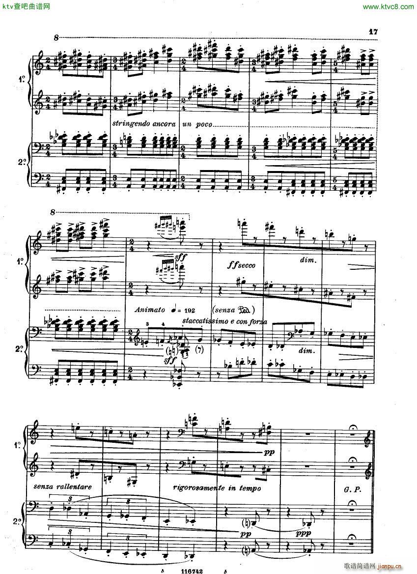 Casella Five Easy Pieces Pupazzetti 4 hands 1915(钢琴谱)17