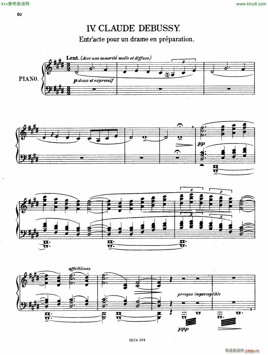 Casella à La Manière de Claude Debussy piano(钢琴谱)1