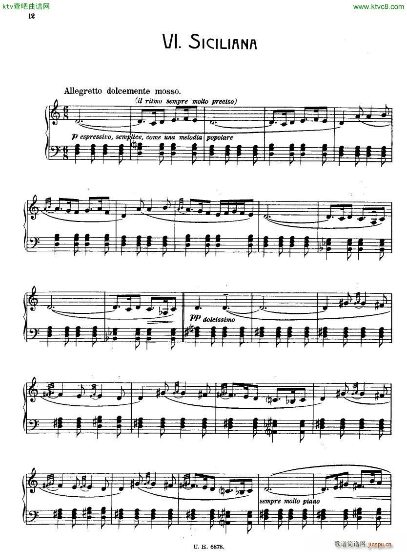 Casella 11 Pezzi Infantili 1920(钢琴谱)11