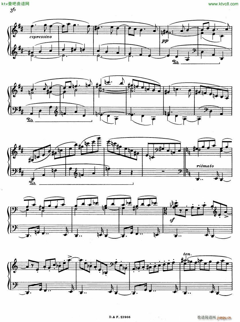 Casadesus Sonata No4 op56(钢琴谱)5