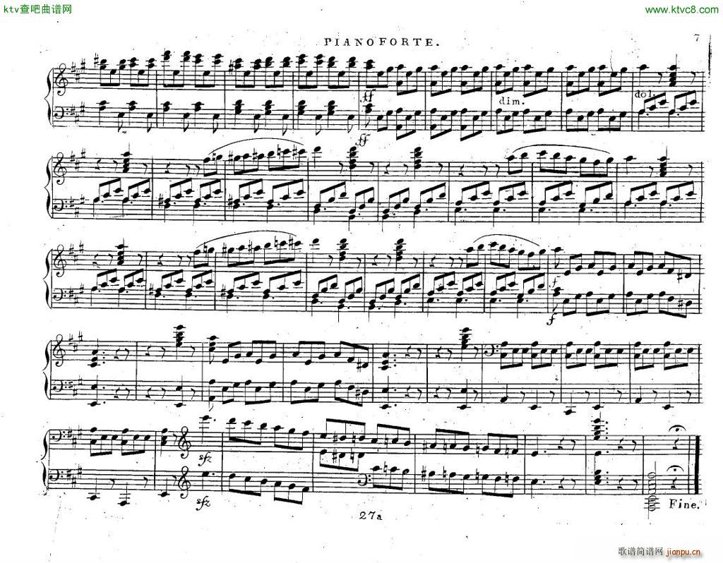 Carulli op 189 3 Duos nocturnes git pno(钢琴谱)5