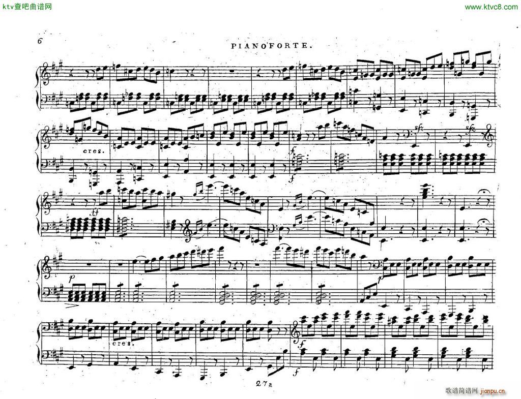 Carulli op 189 3 Duos nocturnes git pno(钢琴谱)6