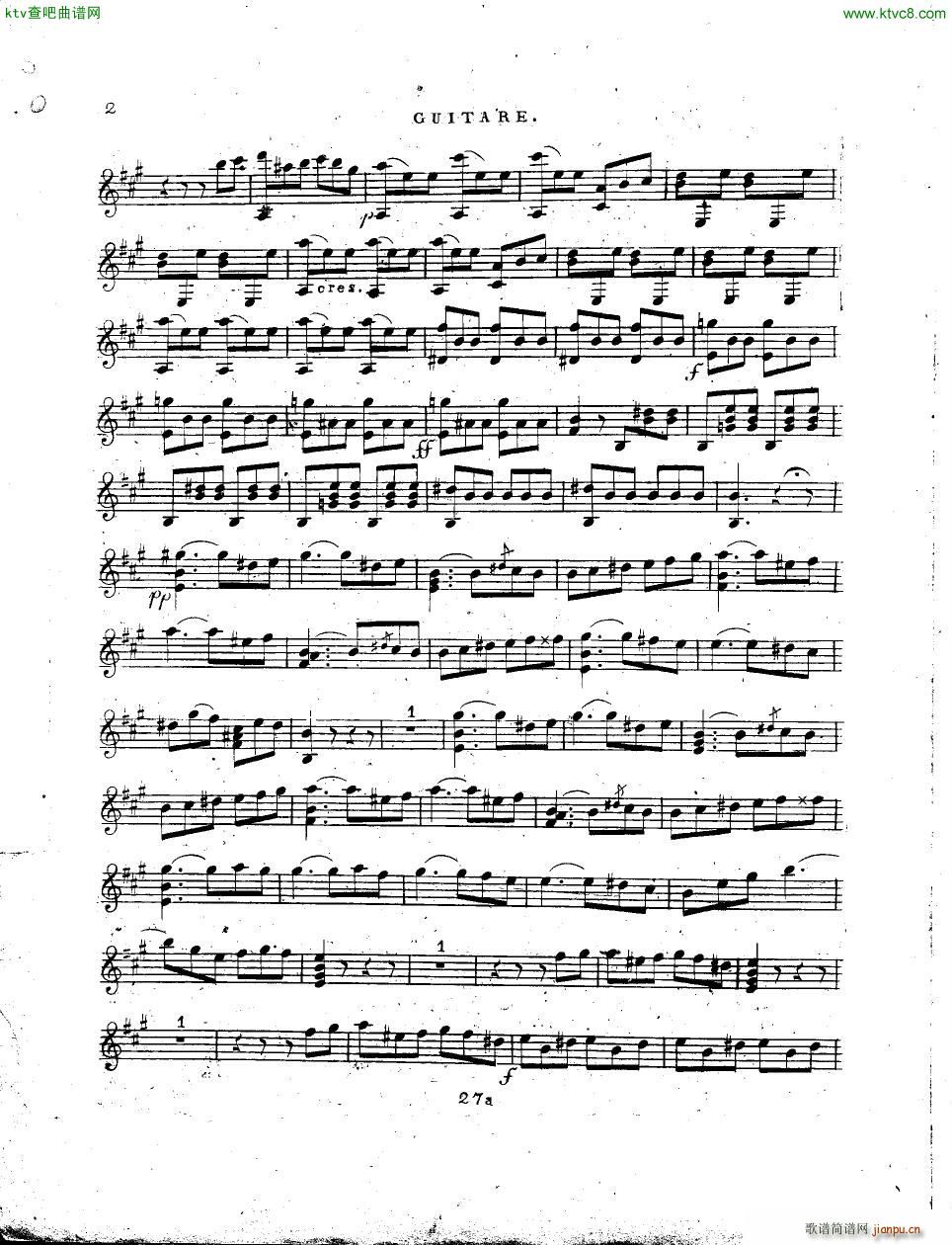 Carulli op 189 3 Duos nocturnes git pno(钢琴谱)9
