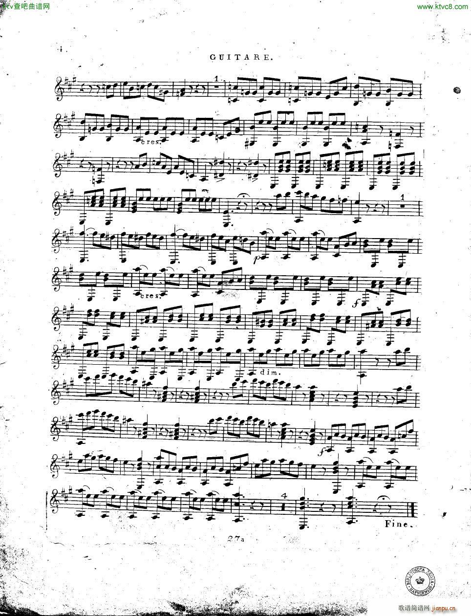 Carulli op 189 3 Duos nocturnes git pno(钢琴谱)11