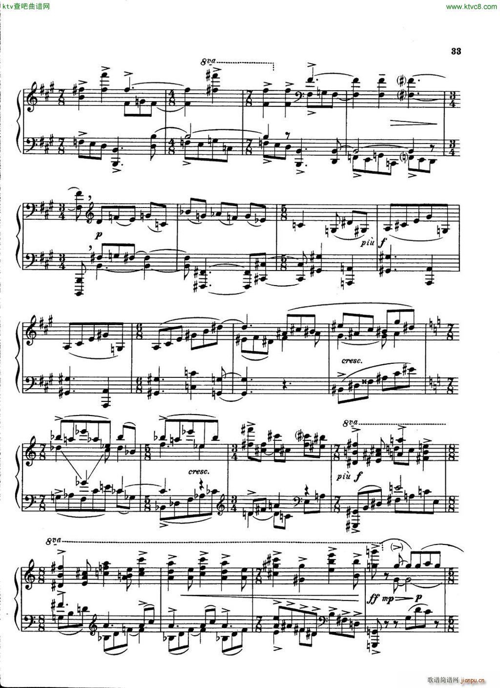 Carter Piano Sonata(钢琴谱)33