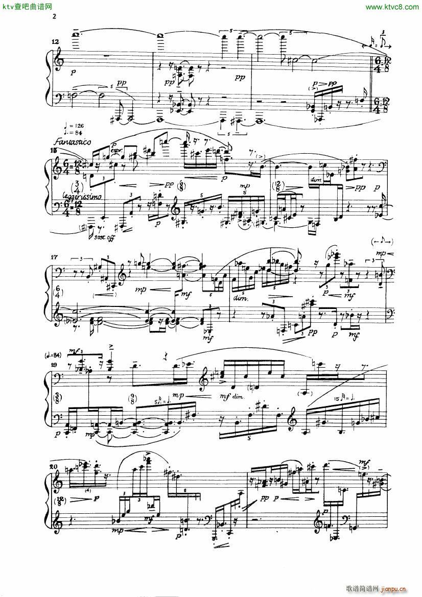 Carter Night Fantasies(钢琴谱)5