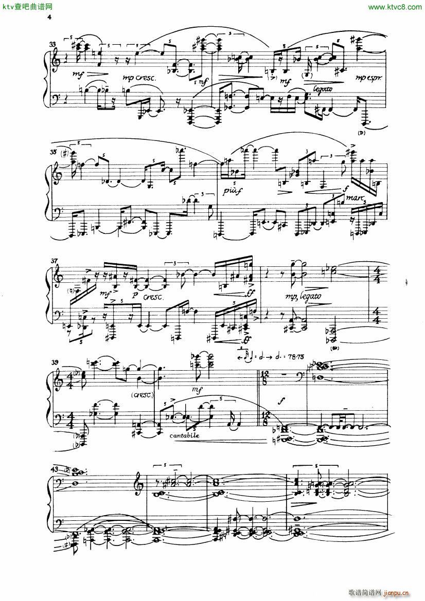 Carter Night Fantasies(钢琴谱)7