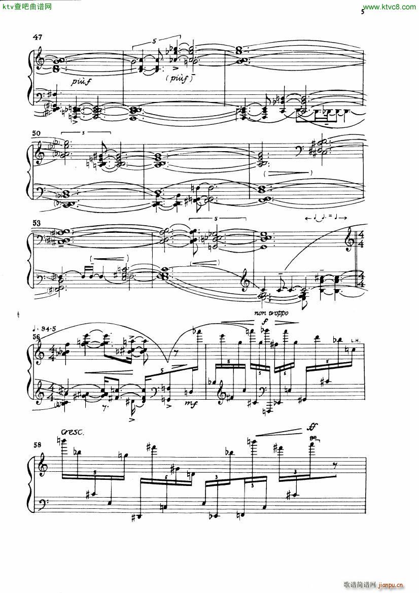 Carter Night Fantasies(钢琴谱)8