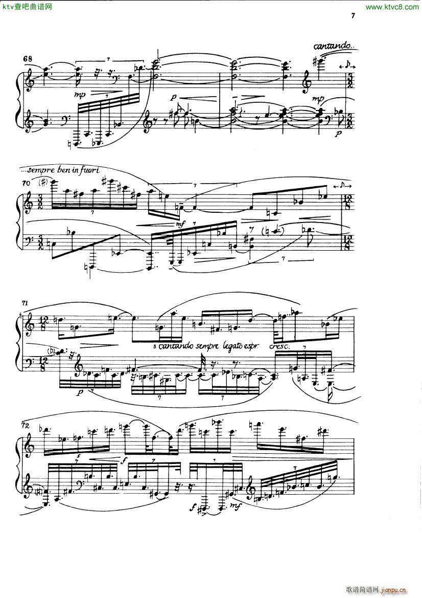 Carter Night Fantasies(钢琴谱)10