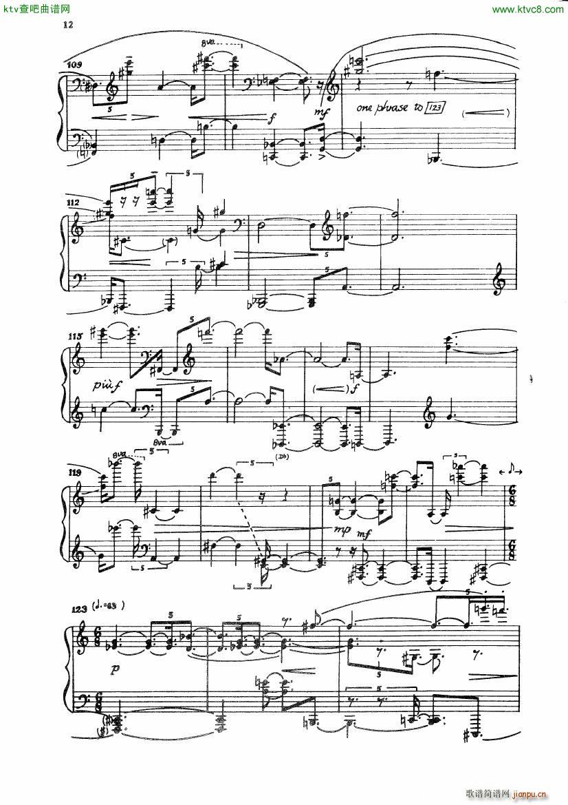 Carter Night Fantasies(钢琴谱)15