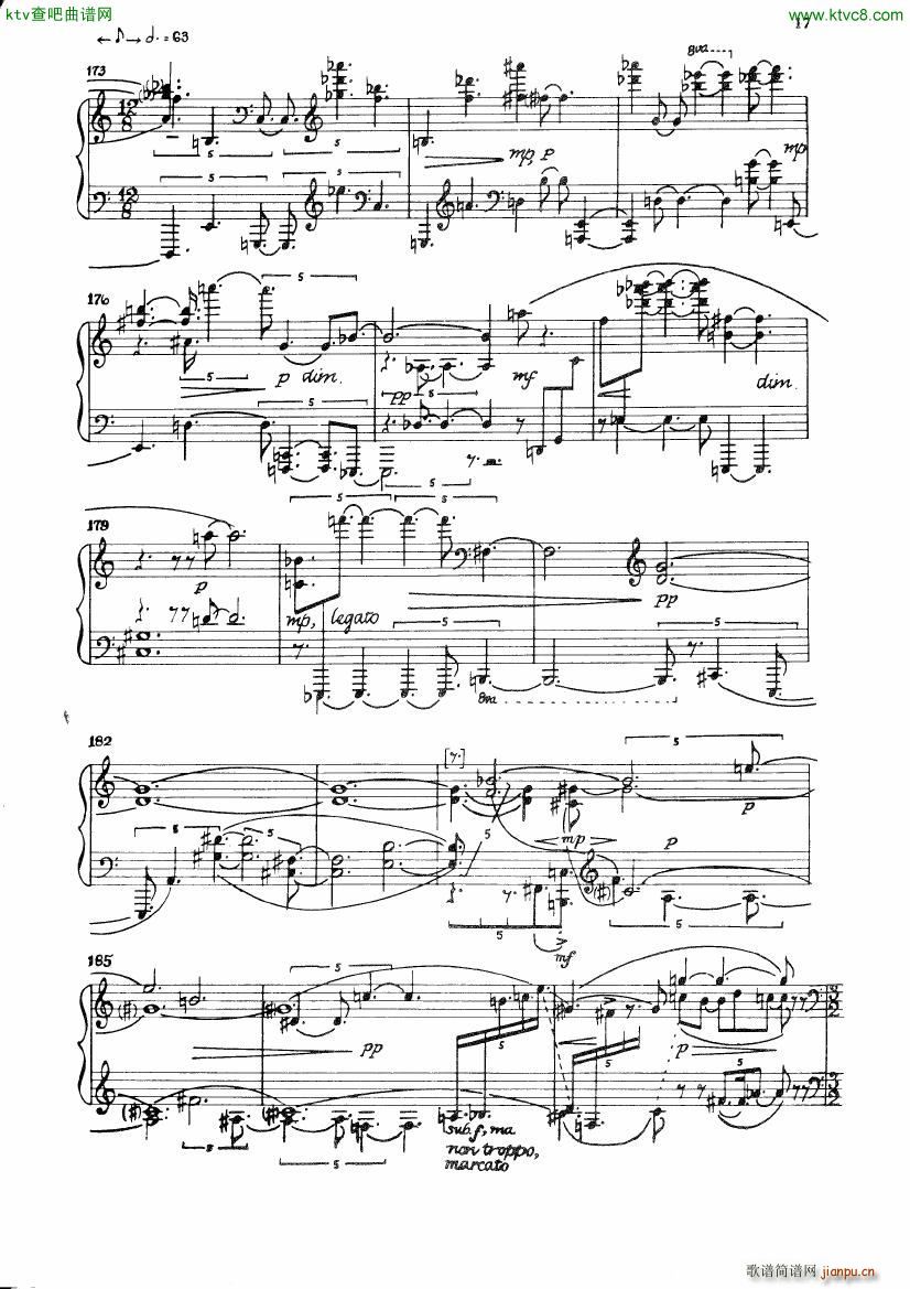 Carter Night Fantasies(钢琴谱)20