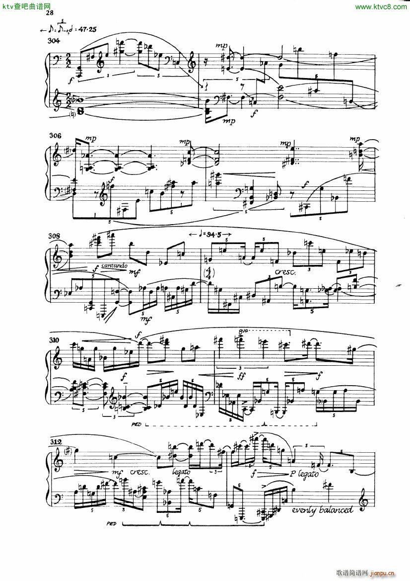 Carter Night Fantasies(钢琴谱)23