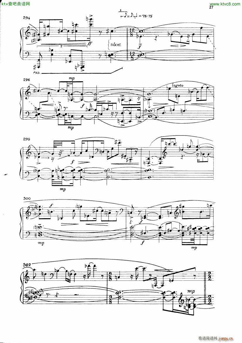 Carter Night Fantasies(钢琴谱)30