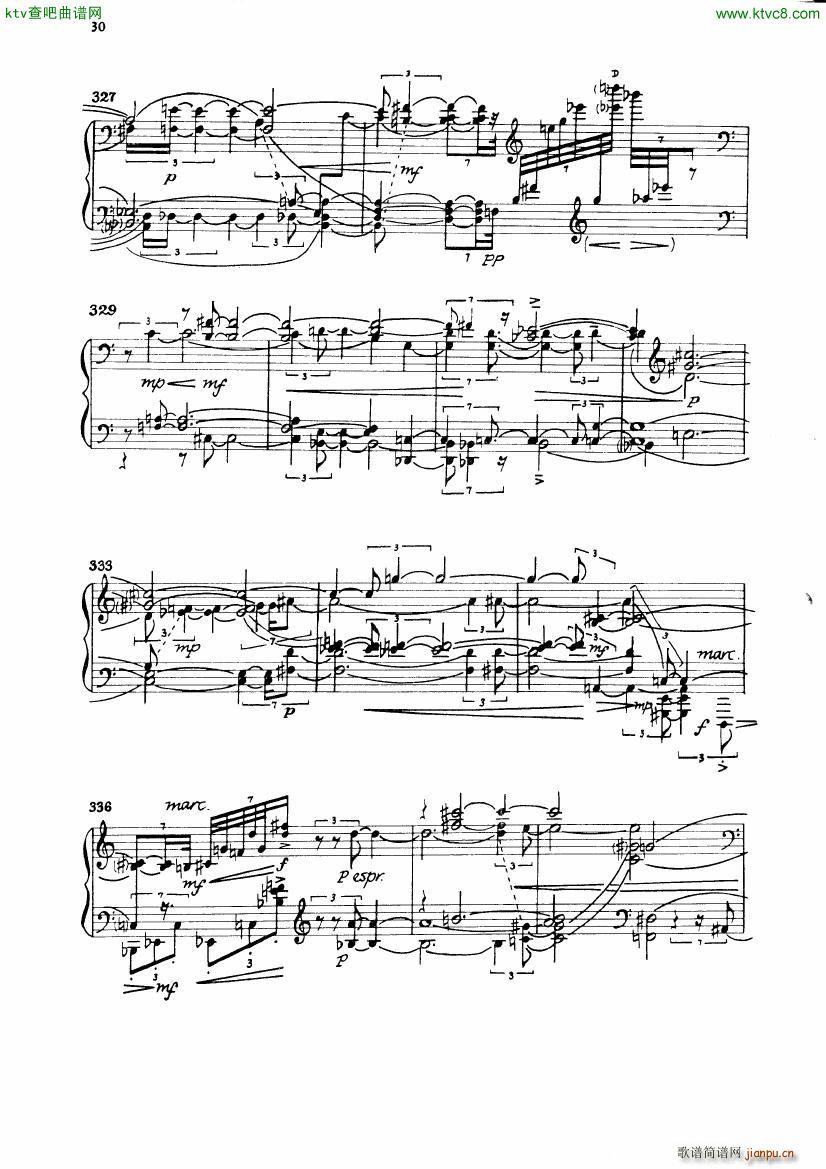 Carter Night Fantasies(钢琴谱)33