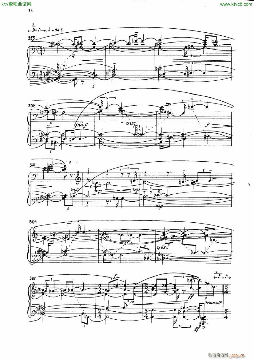 Carter Night Fantasies(钢琴谱)37