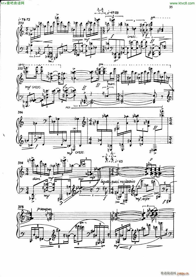 Carter Night Fantasies(钢琴谱)38