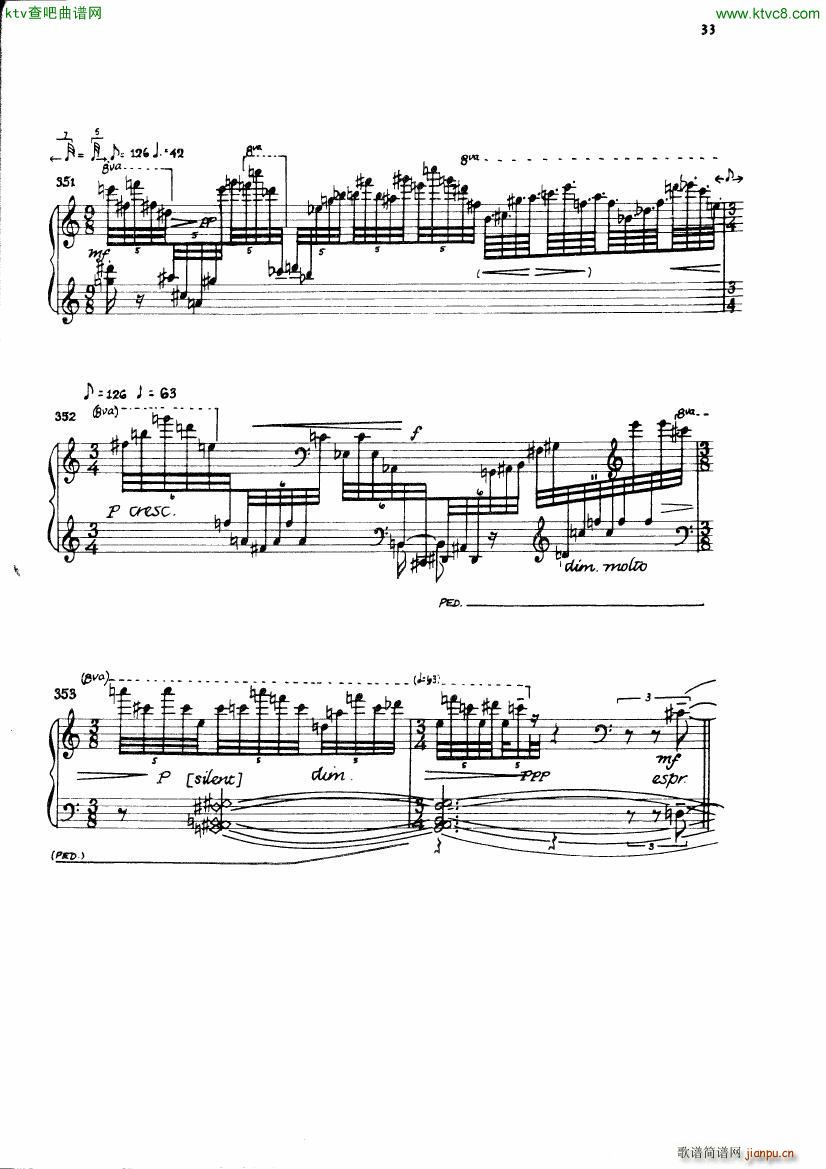 Carter Night Fantasies(钢琴谱)36