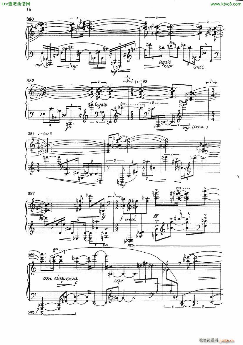 Carter Night Fantasies(钢琴谱)39