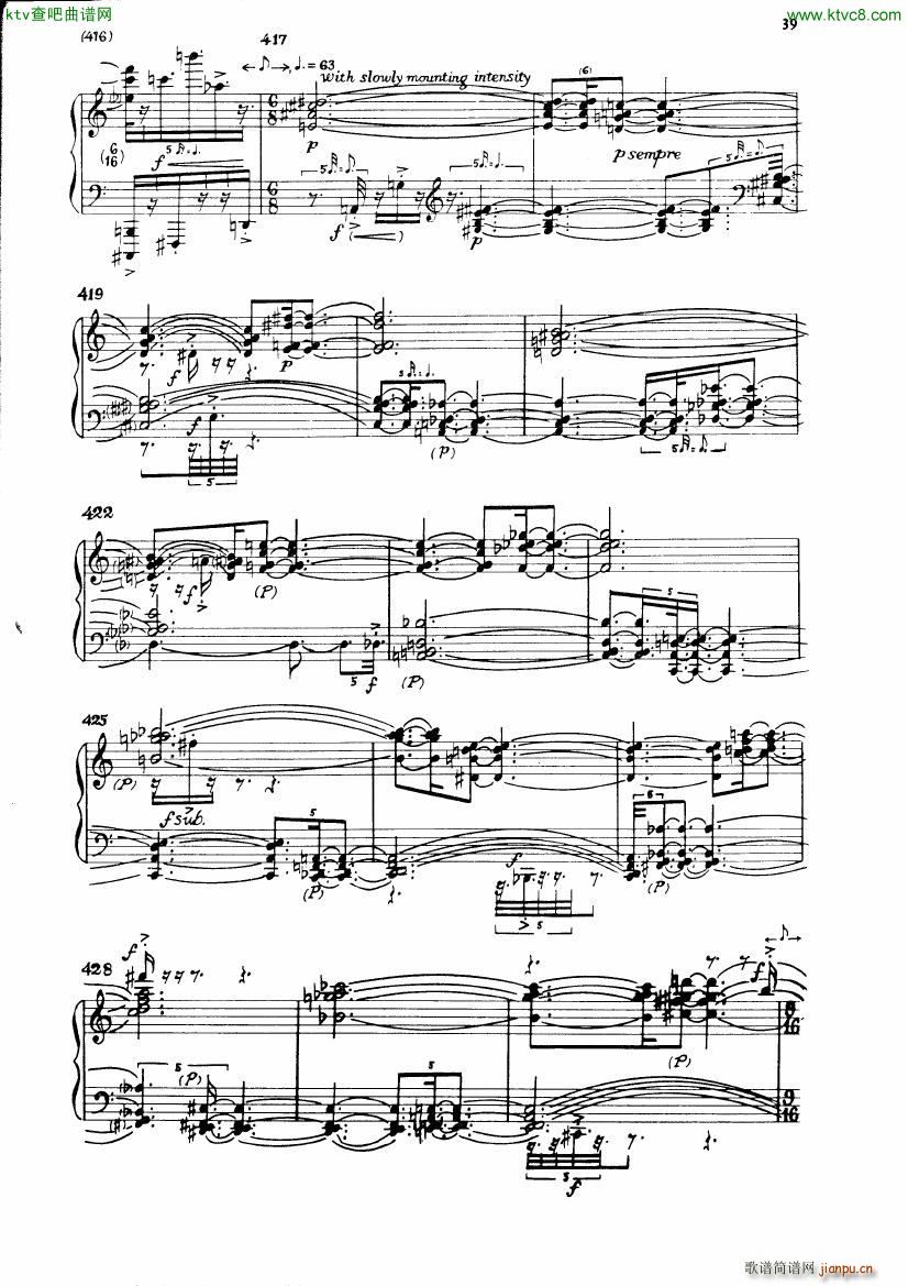 Carter Night Fantasies(钢琴谱)42