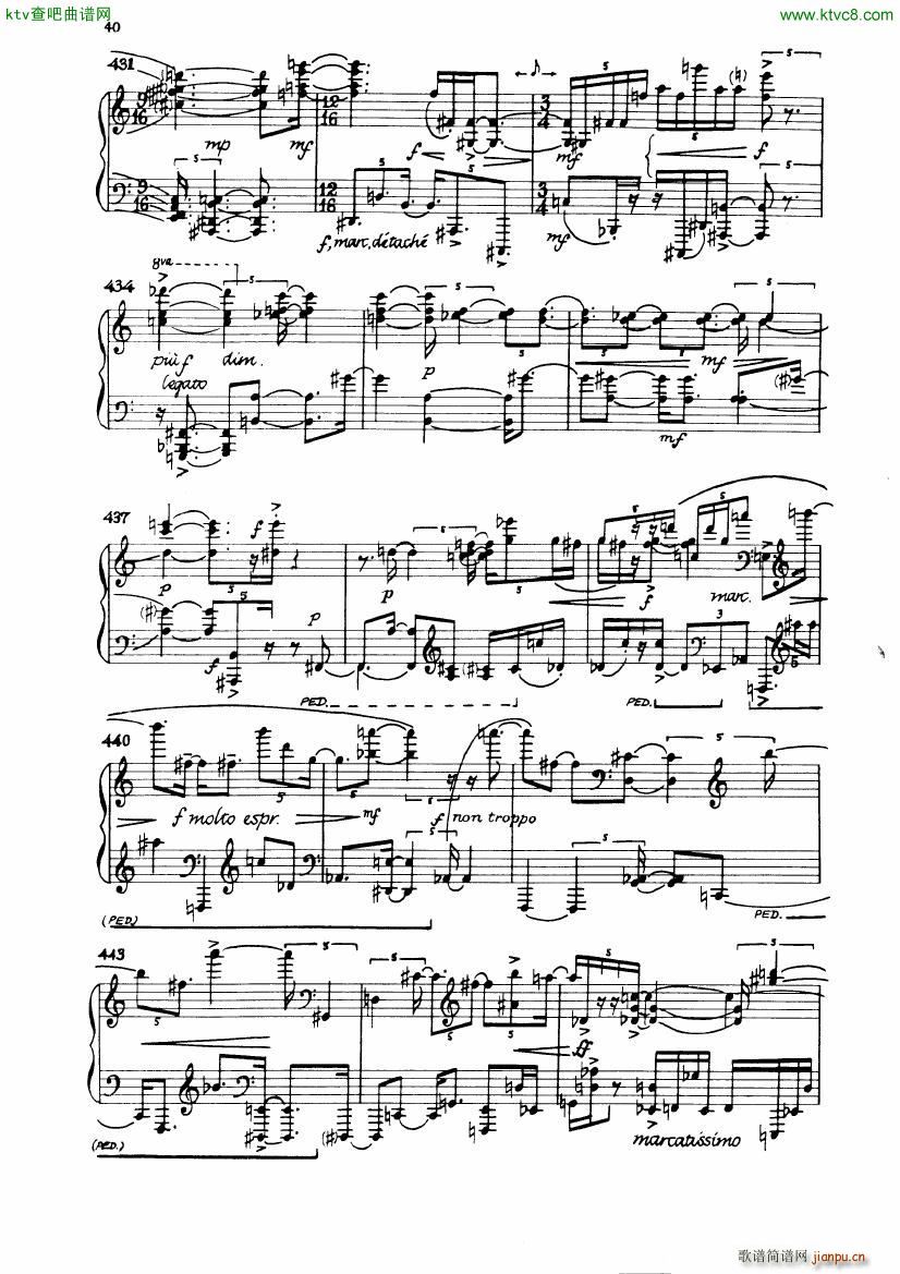 Carter Night Fantasies(钢琴谱)43