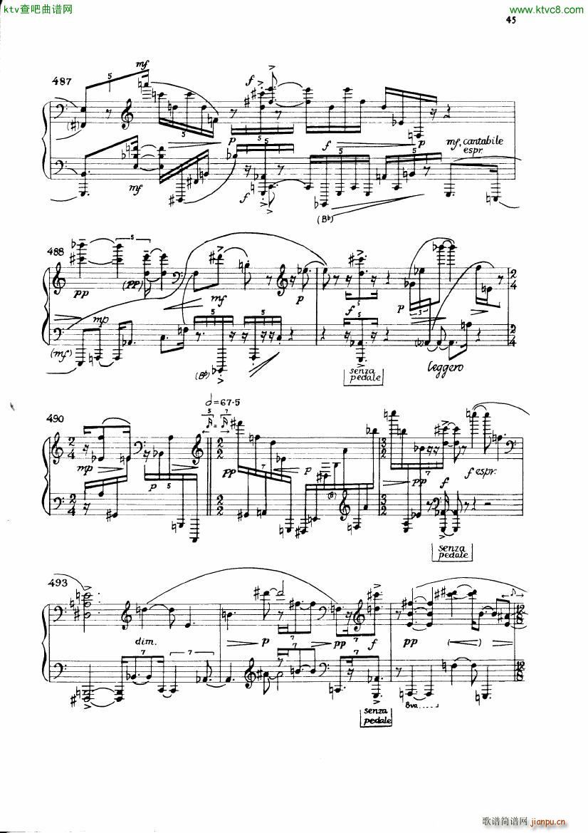 Carter Night Fantasies(钢琴谱)48